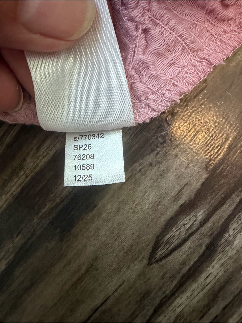 LOFT Light Pink Puckered Sleeveless Tank - Picture 5 of 7